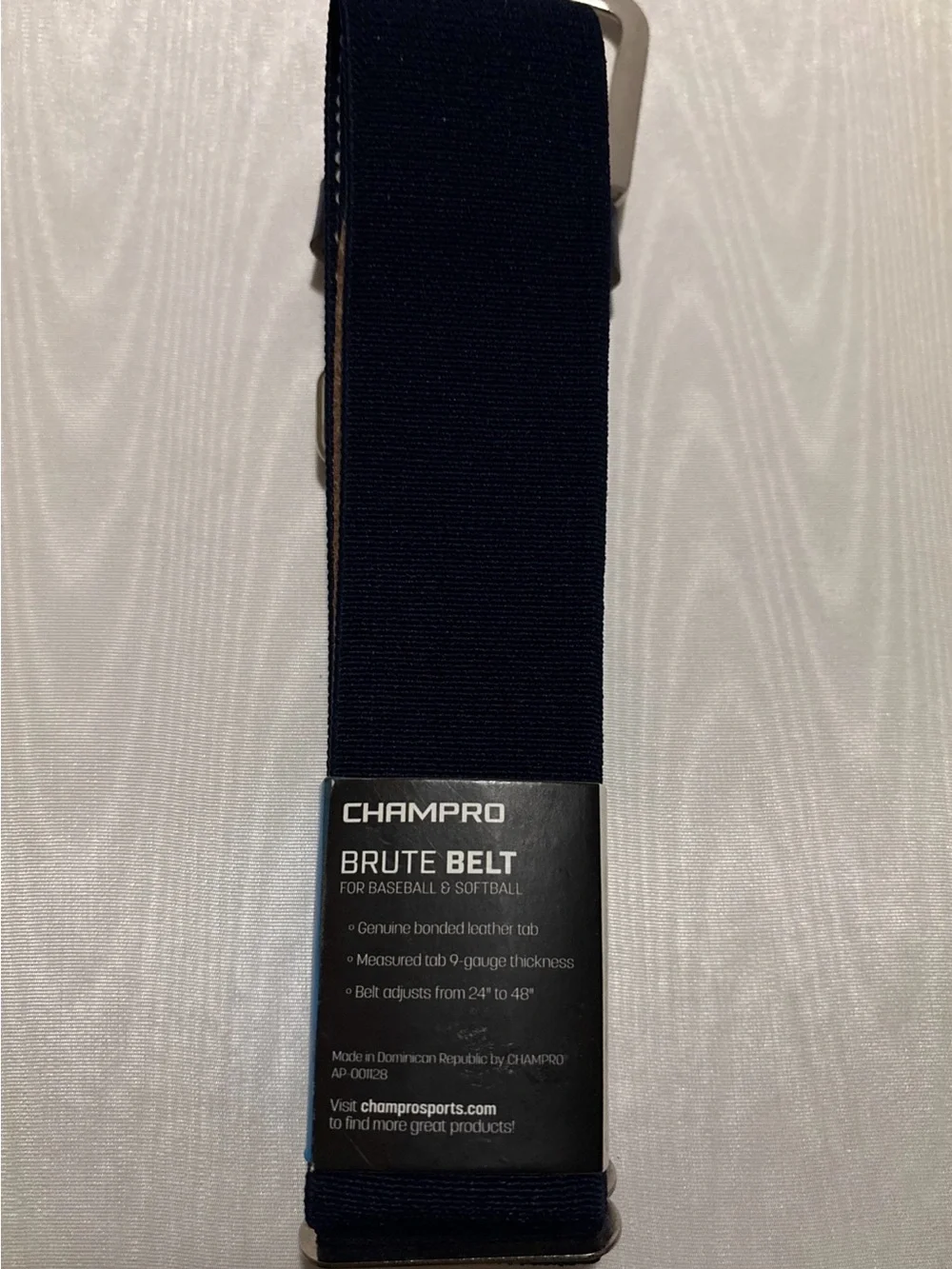 Champro Brute Belt Baseball & Softball. Adult Size 1.5”w. Adjust from 24